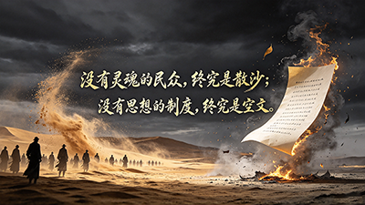 散沙终需活水聚，民族脊梁定乾坤